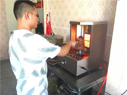 魅力小吃培訓學員培訓土耳其烤肉實操現場案例